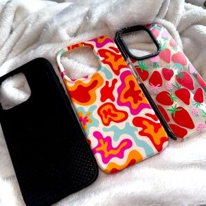 Lot of 3 iPhone 15 pro cases (6.1” model)